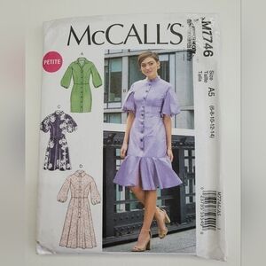 ✨4/$20✨ McCall's M7746 Dress Sewing Pattern Uncut Size 6-14 DIY Supplies